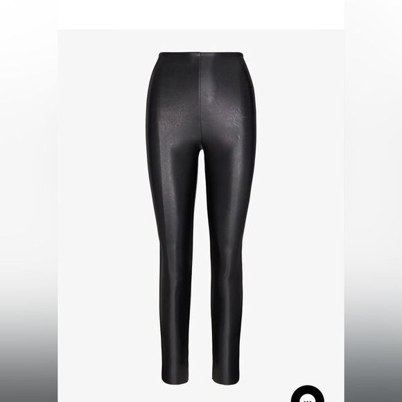 Black Commando faux leather Boot tights in size Medium knee high boot pants - Picture 1 of 11